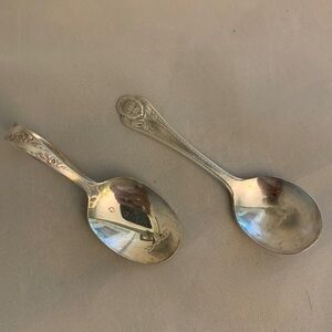 Two baby spoons